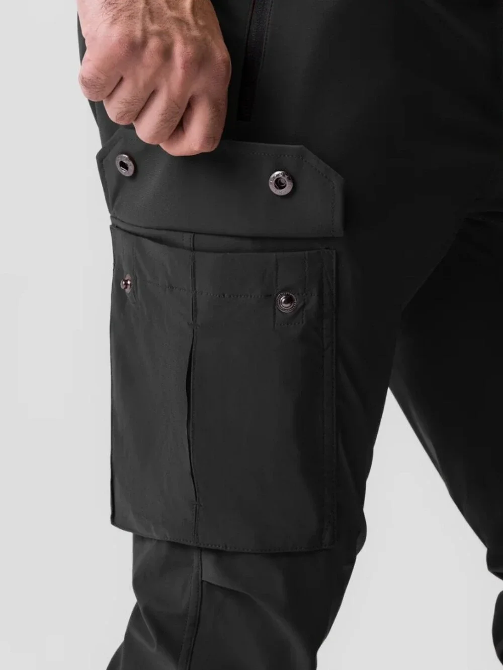 ASRV-DSG-0825 Tetra-Lite® Cargo High Rib Jogger Black- Medium